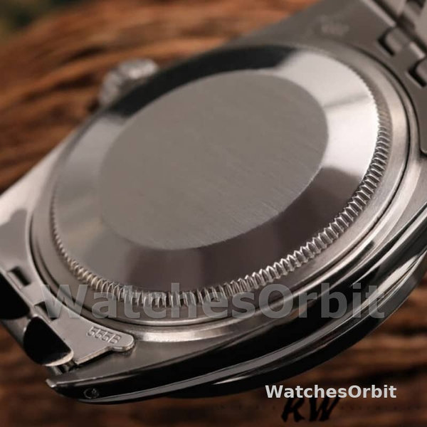 Replica Rolex Day-Date 36mm Unisex-118389-Ghiera con diamanti-Calendario nero Nero<br />