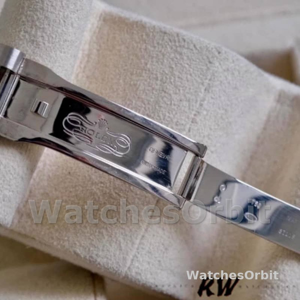 Replica Rolex Day-Date 36mm Unisex-118389-Ghiera di diamanti-Calendario blu di Lapislazzuli Blu<br />