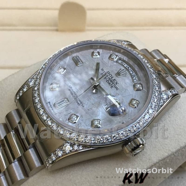 Replica Rolex Day-Date 36mm Unisex-118389-Meteorite Quadrante Grigio Meteorite unisex<br />