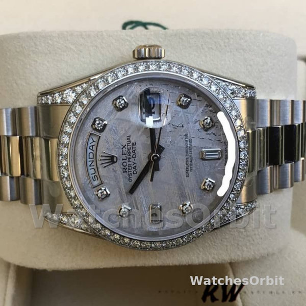 Replica Rolex Day-Date 36mm Unisex-118389-Meteorite Quadrante Grigio Meteorite unisex<br />