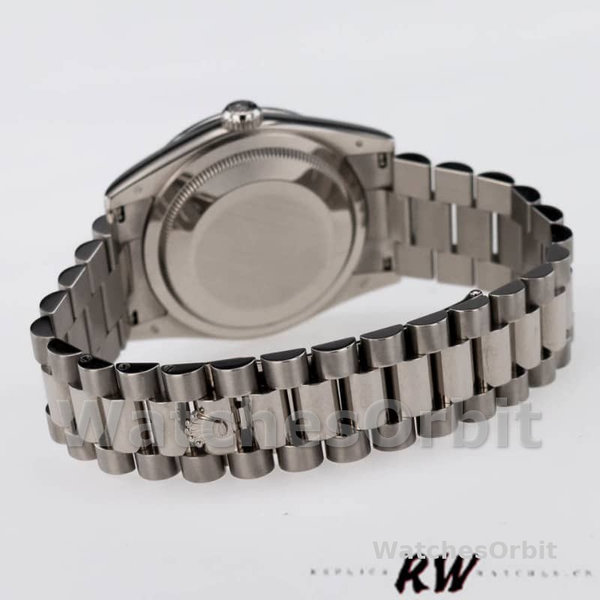 Replica Rolex Day-Date 36mm Unisex-118389-Rhodium Grey Quadrante con numeri romani Rhodium Grey<br />
