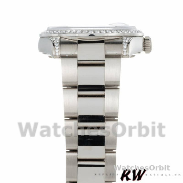 Replica Rolex Day-Date 36mm Unisex-118389-Argento Quadrante diamante Argento