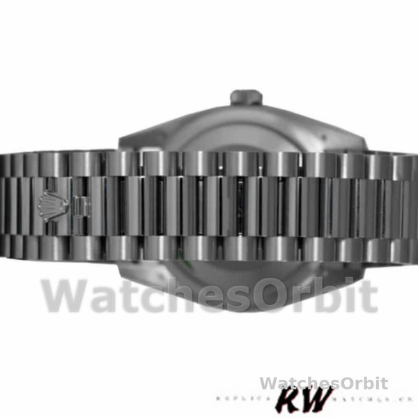 Replica Rolex Day-Date 36mm unisex-128239-Wit goud-Parelmoer wijzerplaat MOP
