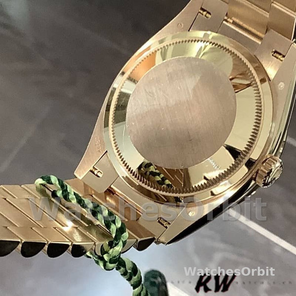 Replica Rolex Day-Date 36mm Unisex-128345RBR-Bruin Ombre Dial-Everose Gold Brown