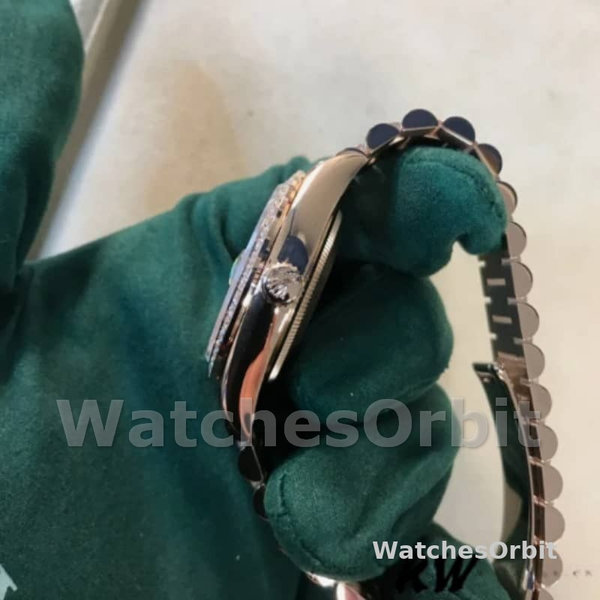 Replica Rolex Day-Date 36mm unisex-128345RBR-Slate Dial-Everose Gold Slate