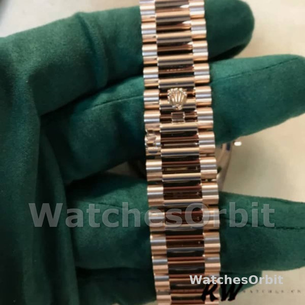 Replica Rolex Day-Date 36mm unisex-128345RBR-Slate Dial-Everose Gold Slate