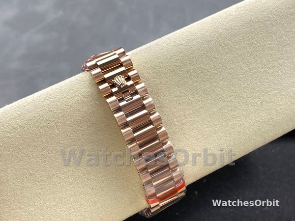 Replica Rolex Day-Date 36mm unisex-128345RBR-Slate Dial-Everose Gold Slate