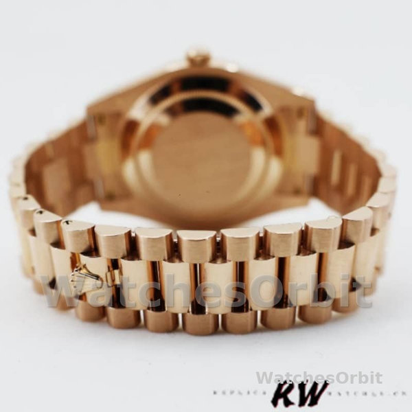 Replica Heren Rolex Day-Date-218235, 41mm, Roségoud, Romeinse wijzerplaat, Rose
