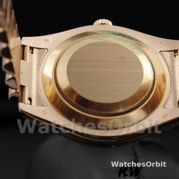Replica Heren Rolex Day-Date-218235, 41mm, Rose Goud, Golf Brons Wijzerplaat, Heren Golf Brons