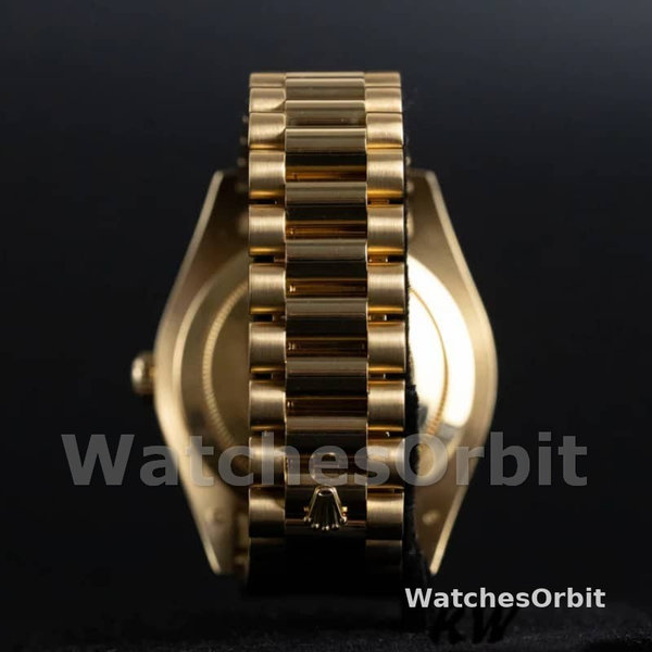 Replica Heren Rolex Day-Date-218238, 41mm, Geel Goud, Champagne Robijn Wijzerplaat, Heren Champagne