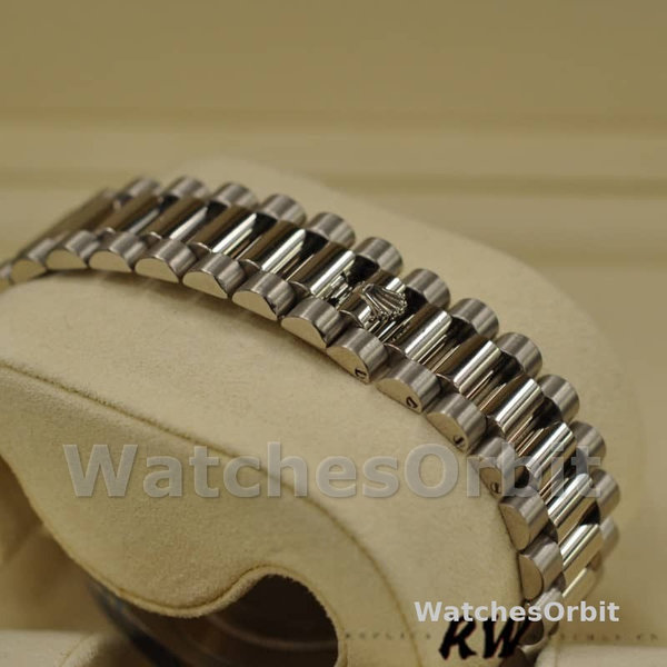 Replica Heren Rolex Day-Date-218239, 41mm, Witgoud, Ivory Romeinse cijfers Wijzerplaat