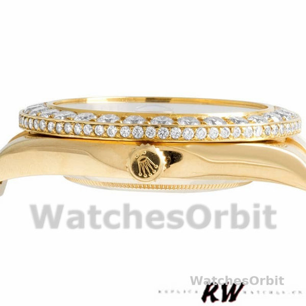 Replica Heren Rolex Day-Date-218348, 41mm, Romeinse wijzerplaat wit