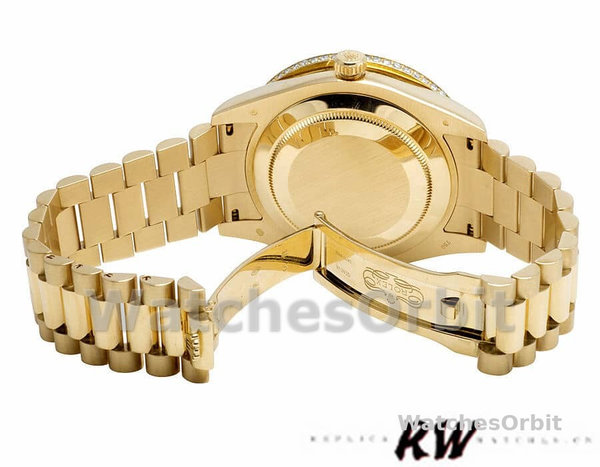 Replica Heren Rolex Day-Date-218348, 41mm, Romeinse wijzerplaat wit