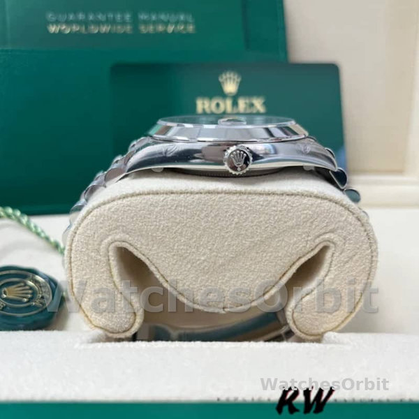 Replica Heren Rolex Day-Date-228206, 40mm, Donker Rhodium Grijze Wijzerplaat, Platina