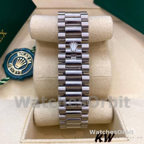 Replica Heren Rolex Day-Date-228206, 40mm, Platina, Ijsblauwe Wijzerplaat
