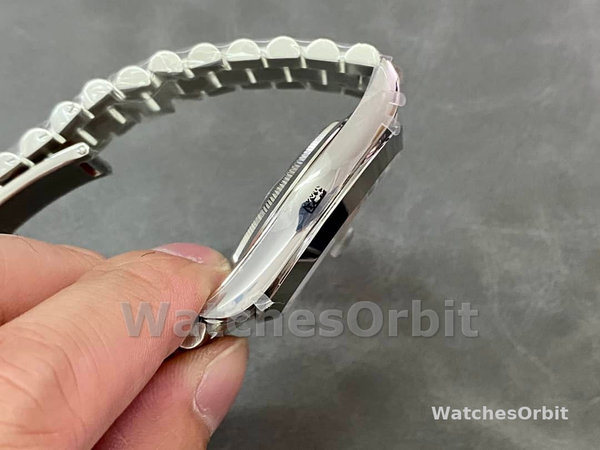 Replica Heren Rolex Day-Date-228206, 40mm, Platina, Ijsblauwe Wijzerplaat