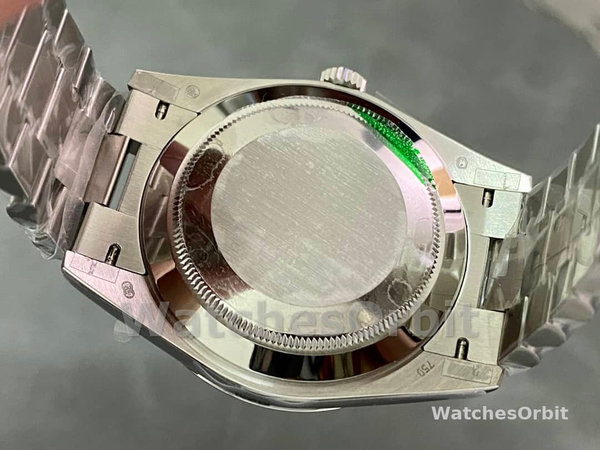 Replica Heren Rolex Day-Date-228206, 40mm, Platina, Ijsblauwe Wijzerplaat