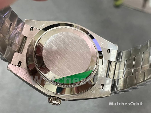 Replica Heren Rolex Day-Date-228206, 40mm, Platina, Ijsblauwe Kwadrant Wijzerplaat