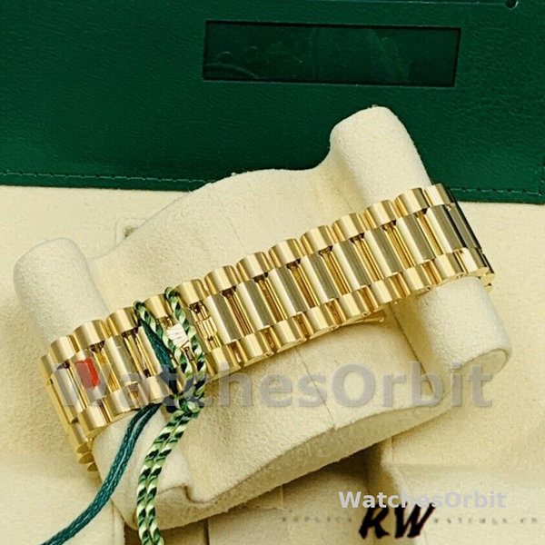Replica Heren Rolex Day-Date-228348RBR, 40mm, Champagne Index Dial, Diamant Bezel