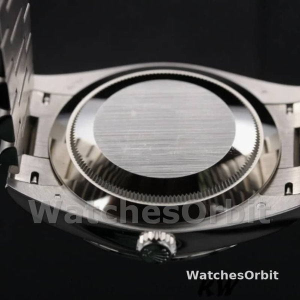 Replica Heren Rolex Day-Date-228349RBR, 40mm, Zilveren Streep Motief Wijzerplaat, Diamanten Ring