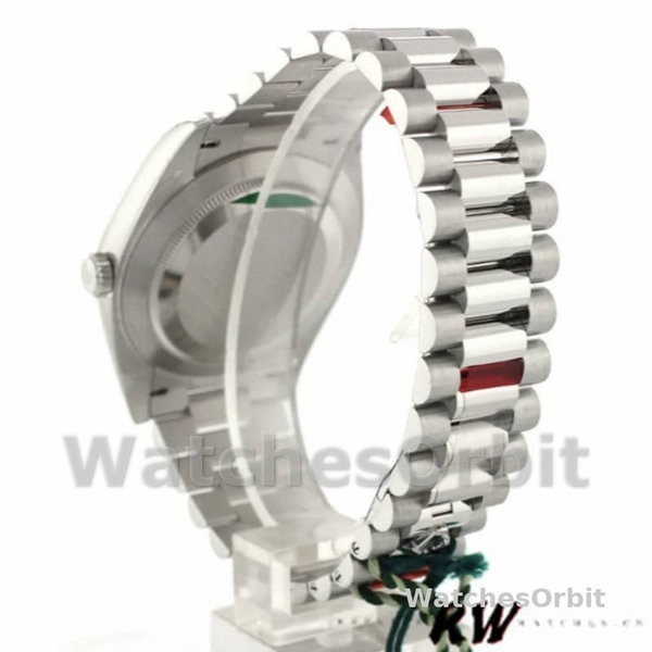 Replica Heren Rolex Day-Date-228396TBR, 40mm, zwarte wijzerplaat, diamanten lunette