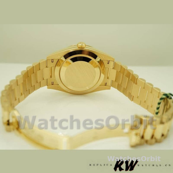 Replica Heren Rolex Day-Date-228398TBR, 40mm, Champagne Index Dial, Diamant Bezel