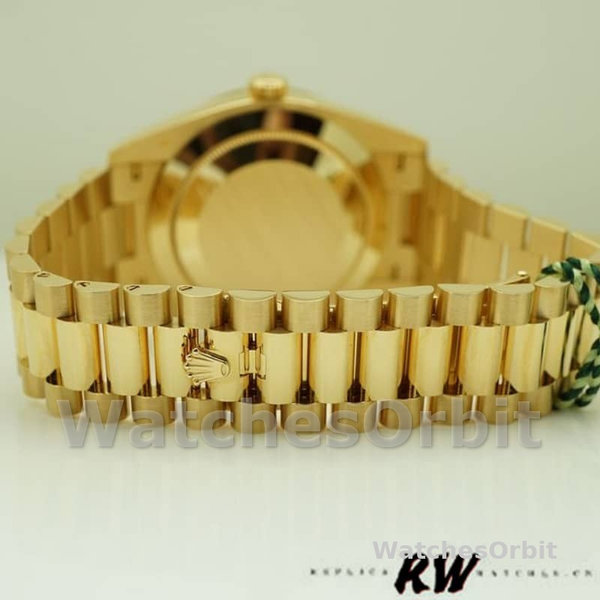 Replica Heren Rolex Day-Date-228398TBR, 40mm, Champagne Index Dial, Diamant Bezel