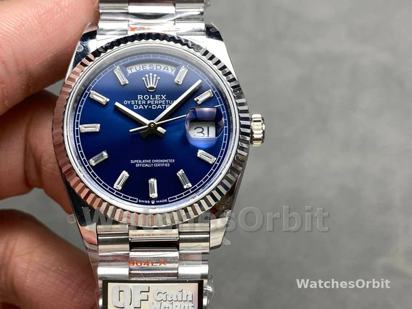 Replica Rolex Datejust 36-m126284RBR 0017, 36mm, Roestvrij staal, Wit Romeins Jubileum, voor heren