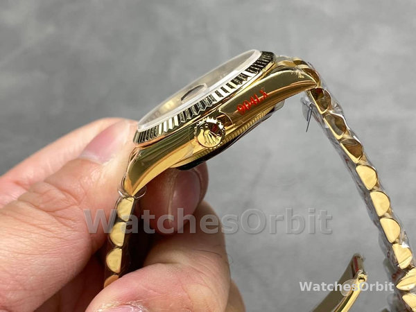 Replica Rolex Datejust 36-m126284RBR 0017 unisex, 36 mm, acciaio inossidabile, giubileo romano bianco, bianco