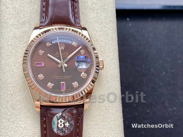 Replica Rolex Day Date 36-128238 0011, oro giallo, diamante MOP, MOP, unisex