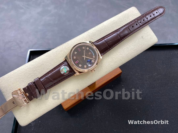 Replica Rolex Day Date 36-128238 0011, oro giallo, diamante MOP, MOP, unisex