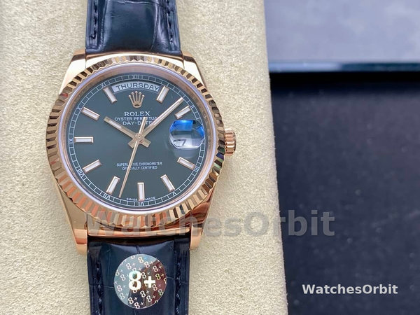 Replica Rolex Day Date 36-m128239 0069, oro bianco, quadrante blu con diamanti, blu