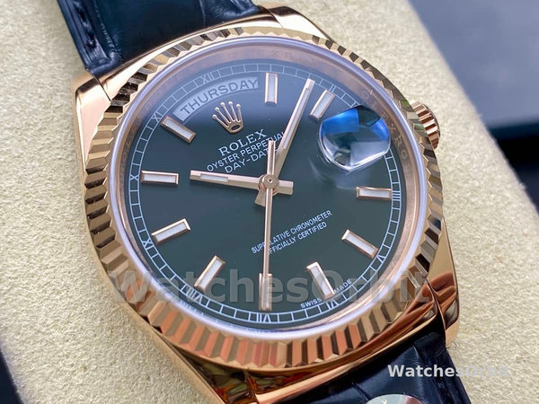 Replica Rolex Day Date 36-m128239 0069, oro bianco, quadrante blu con diamanti, blu