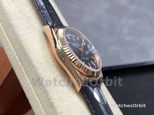Replica Rolex Day Date 36-m128239 0069, oro bianco, quadrante blu con diamanti, blu