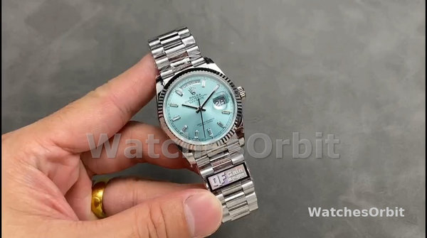 Replica Dames Rolex Datejust 31-m278278 0046, 31mm, Geelgoud, Olijfgroen gebloemd, President Green