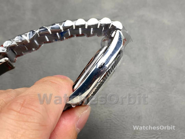 Replica Dames Rolex Datejust 31-m278278 0046, 31mm, Geelgoud, Olijfgroen gebloemd, President Green