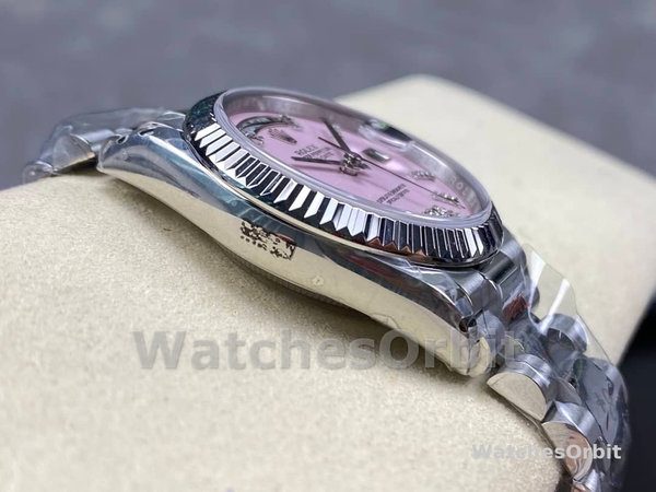 Replica Rolex Day Date 36-M128236 0020 voor heren, witgoud, blauwe ombre wijzerplaat