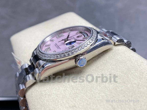 Replica Rolex Day Date 40-M228236 0024 voor heren, witgoud, blauwe ombre wijzerplaat