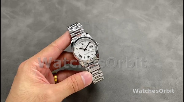 Replica Dames Rolex Datejust 31-m278288RBR 0006, Geelgoud, Parelmoer, Diamant wijzerplaat, Diamant lunette, MOP