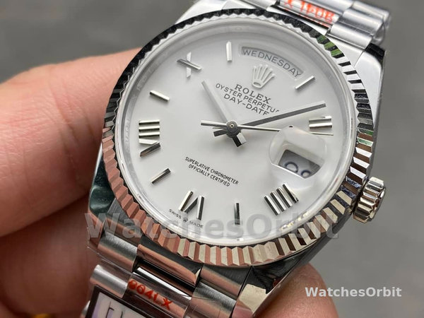 Replica Dames Rolex Datejust 31-m278288RBR 0006, Geelgoud, Parelmoer, Diamant wijzerplaat, Diamant lunette, MOP