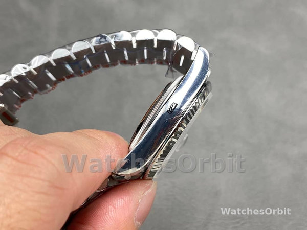 Replica Dames Rolex Datejust 31-m278288RBR 0006, Geelgoud, Parelmoer, Diamant wijzerplaat, Diamant lunette, MOP
