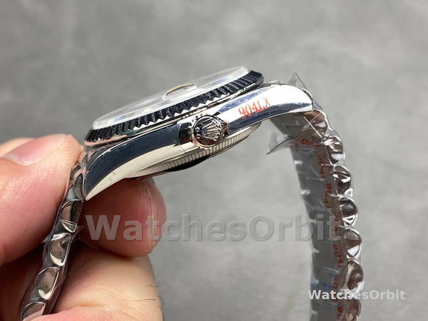Replica Dames Rolex Datejust 31-m278288RBR 0006, Geelgoud, Parelmoer, Diamant wijzerplaat, Diamant lunette, MOP