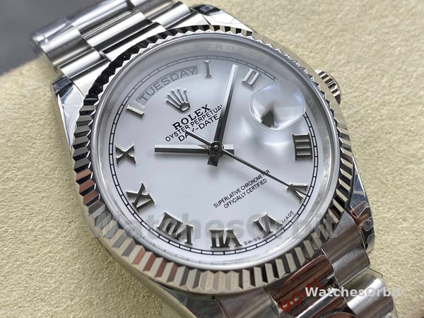 Replique Rolex Datejust 31-278274 0010, Femmes Cadran romain blanc, lunette cannelée, Jubilé, Ladies White