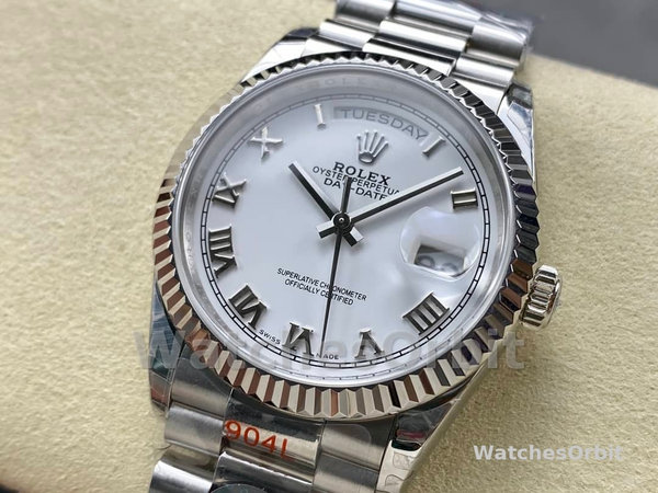 Replique Rolex Datejust 31-278274 0010, Femmes Cadran romain blanc, lunette cannelée, Jubilé, Ladies White