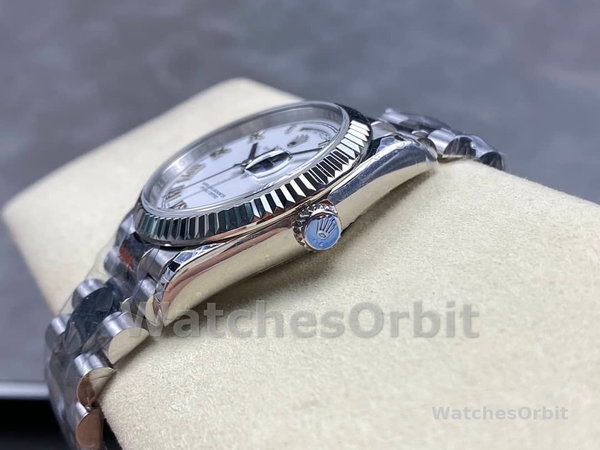 Replique Rolex Datejust 31-278274 0010, Femmes Cadran romain blanc, lunette cannelée, Jubilé, Ladies White