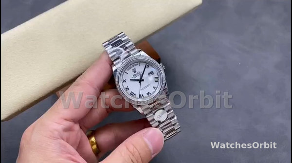 Replica Heren Rolex Datejust 41-126334 0024, Automatisch, Witte Wijzerplaat