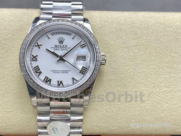 Replica Heren Rolex Datejust 41-126334 0024, Automatisch, Witte Wijzerplaat