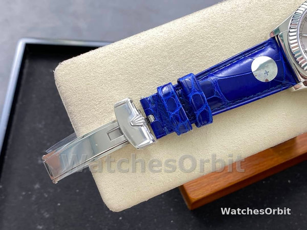 Replica Rolex Day Date 36-m128236 0017, platina, witte wijzerplaat, President armband, wit