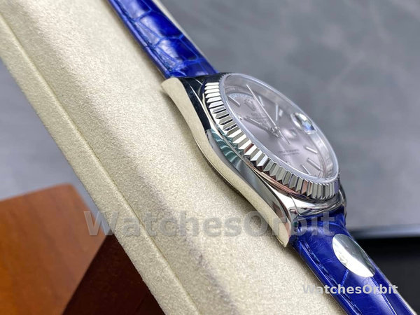 Replica Rolex Day Date 36-m128236 0017, platina, witte wijzerplaat, President armband, wit