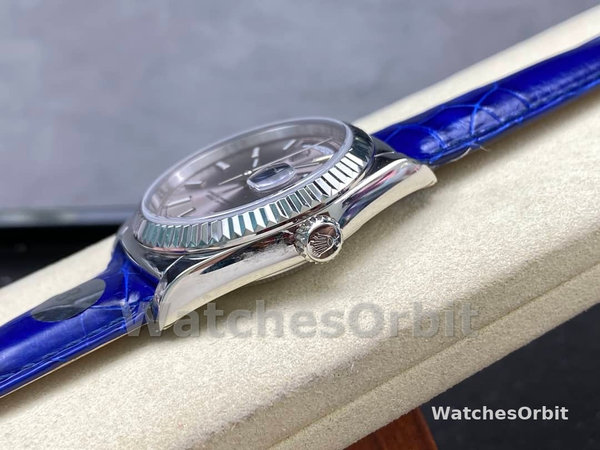Replica Rolex Day Date 36-m128236 0017, platina, witte wijzerplaat, President armband, wit